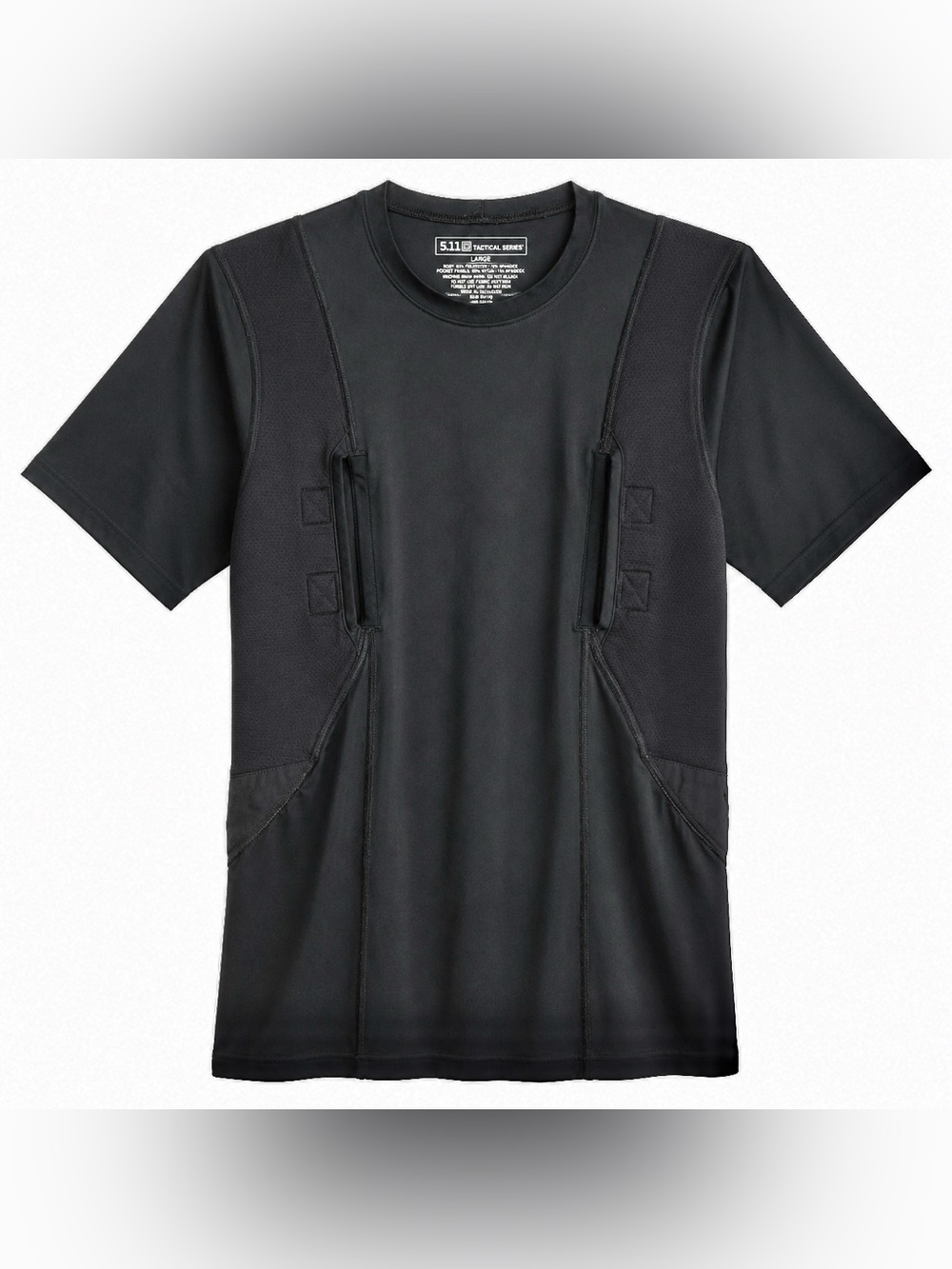 5.11 Tactical Concealed Carry Holster Shirt Black Men’s Large CCW Tactical Tee